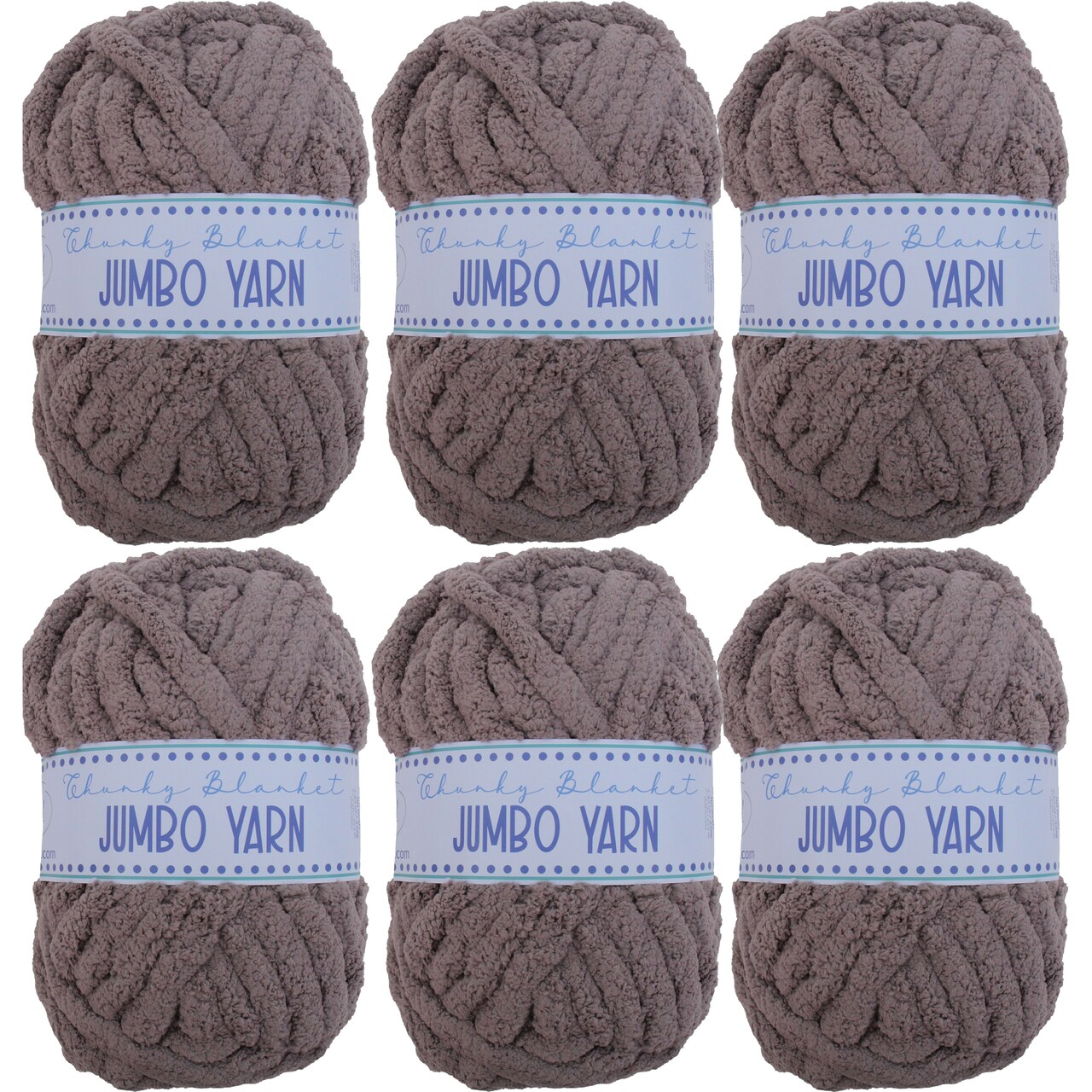 ThreadArt Chunky Chenille Yarn for Hand Knitting – Jumbo Blanket Yarn, Soft Thick Polyester Chenille for Arm Knitting, DIY Throws, Pillows & Pet Beds – 26–27 Yards, 8 oz -Available in Singles, 3 Pack, and 6 Pack